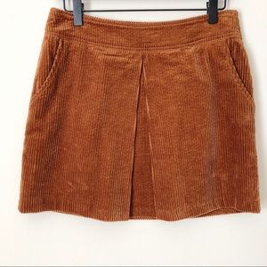 Line and Dot Corduroy Skirt
